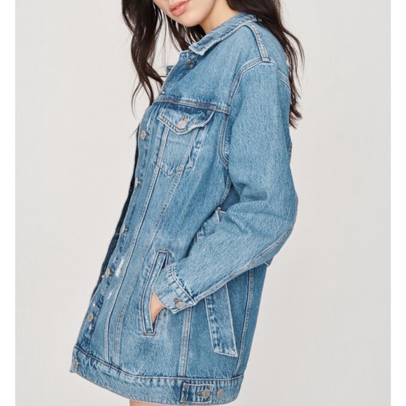 H & M Longline Jean Jacket - Picture 9 of 11